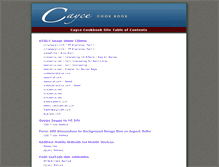 Tablet Screenshot of caycecookbook.com